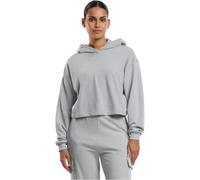 Urban Classics Women's Tb6854-Ladies Oversized Cropped Terry Hoodie Sweatshirt, Light Asphalt, L