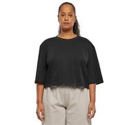 Urban Classics Women's Tb6868-ladies Heavy Organic Oversized Cropped Tee T-Shirt, Black, XL