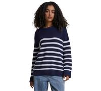 Urban Classics Women's Tb6895-ladies Rib Striped Sweater, Navy/White, 4XL