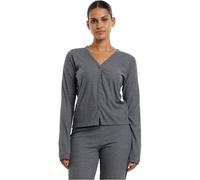 Urban Classics Women's Tb7001-ladies Rib Cardigan, Dark Grey Melange, M