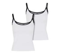 Urban Classics Women's Tb7485a-ladies Contrast Basic Top 2-Pack T-Shirt, White/Black+White/Black, M