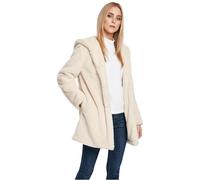 Urban Classics Women's Teddyjacke Plüsch Mantel Aus Teddy-Fleece - Ladies Hooded Teddy Coat Faux Fur Coat (Pack of 1)