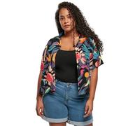 Urban Classics Women's Viscose Resort Shirt, Blackfruity, S