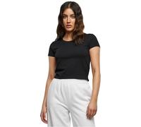 Urban Classics Women's Women's Stretch Jersey Cropped T-shirt T Shirt, Black, L UK