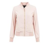 Urban Classics Women's Women's Urban Classic Women s Ladies Bomber Jacket Multicolour Light Pink 760 XS, light pink, XS UK