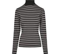 Urban Classics Women's Y/D Turtleneck L/S T-Shirt, Asphalt/Black, XL