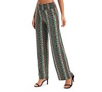 Urban CoCo Women's Boho Palazzo Pants Wide Leg Beach Pants High Waisted Lounge Pants with Pockets, #18, XXL