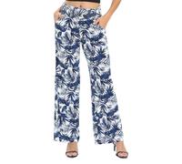 Urban CoCo Women's Boho Palazzo Pants Wide Leg Beach Pants High Waisted Lounge Pants with Pockets, #21, M