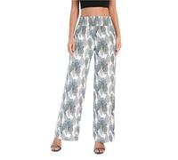 Urban CoCo Women's Boho Palazzo Pants Wide Leg Beach Pants High Waisted Lounge Pants with Pockets, #30, XXL