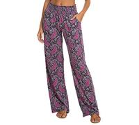 Urban CoCo Women's Boho Palazzo Pants Wide Leg Beach Pants High Waisted Lounge Pants with Pockets, #8, Large