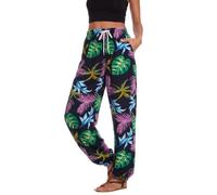 Urban CoCo Women's Boho Yoga Pants Casual Jogger Pant Beach Harem Pants with Pockets, #16, S