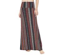 Urban Coco Women's Casual Ruched Stretchy High Waist A-Line Skirt Pleated Flared Midi Skirt, #19, S