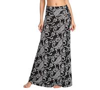 Urban CoCo Women's Casual Ruched Stretchy High Waist A-Line Skirt Pleated Flared Midi Skirt, #5, M