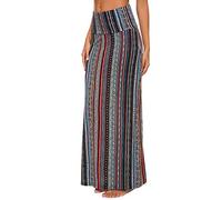 Urban CoCo Women's Casual Ruched Stretchy High Waist A-Line Skirt Pleated Flared Midi Skirt, #6, L