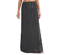 Urban CoCo Women's Casual Ruched Stretchy High Waist A-Line Skirt Pleated Flared Midi Skirt Women's Skirts, #15, M