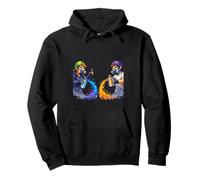 Urban Color Clash Street Art Graphic Pullover Hoodie