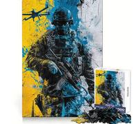 Urban Combat Zone Adult Jigsaw Puzzles 1000 Pieces Cognitive Workout Unwind Easily No Rough Edges Holiday Present (50x75cm)