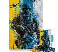 Urban Combat Zone Jigsaw Puzzles 1000 Piece for Adults Recall Fun Play Firm Fit Secure Assembly Family Fun Night Activity (38x26cm)