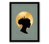 Urban Consciousness Modern Framed Wall Art Print A3 (42×29.7cm) Black, Wall Decor for Living Room, Bedroom, Office & Home, Ready to Hang, Art Gift