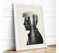 Urban Consciousness Modern Framed Wall Art Print A3 (42×29.7cm) White, Wall Decor for Living Room, Bedroom, Office & Home, Ready to Hang, Art Gift