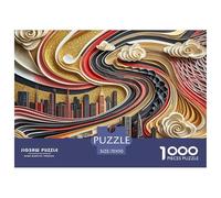 Urban Context Wooden Jigsaw Puzzle Waterproof 1000 Piece Puzzles for Adults Fun Educational Games
