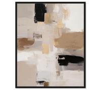 Urban Contrast I Canvas Print Neutral Boho Art by Art Remedy, Black Frame, 16 x 20