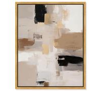Urban Contrast I Canvas Print Neutral Boho Art by Art Remedy, Gold Frame, 24 x 30