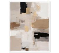 Urban Contrast I Canvas Print Neutral Boho Art by Art Remedy, White Frame, 20 x 24