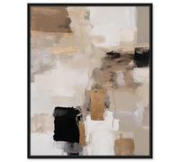 Urban Contrast II Canvas Print Neutral Boho Art by Art Remedy, Black Frame, 24 x 30