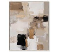Urban Contrast II Canvas Print Neutral Boho Art by Art Remedy, Silver Frame, 20 x 24