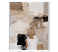 Urban Contrast II Canvas Print Neutral Boho Art by Art Remedy, White Frame, 24 x 30