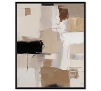 Urban Contrast III Canvas Print Neutral Boho Art by Art Remedy, Black Frame, 16 x 20