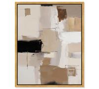 Urban Contrast III Canvas Print Neutral Boho Art by Art Remedy, Gold Frame, 16 x 20