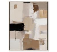 Urban Contrast III Canvas Print Neutral Boho Art by Art Remedy, Silver Frame, 20 x 24