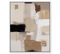 Urban Contrast III Canvas Print Neutral Boho Art by Art Remedy, White Frame, 16 x 20
