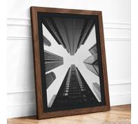 Urban Convergence Minimalist Framed Wall Art Print A1 (84.1×59.4cm)