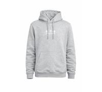 Urban Core Women’s Printed Hoodie Oversized Fleece Pullover - Premium Cotton Blend Hooded Sweatshirt for Women, Regular Fit (S-XXL) (UK, Alpha, L, Regular, Regular, 1, Grey Marl)