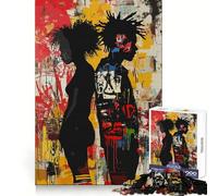 Urban Couple Silhouette Jigsaw Puzzle 1000 Piece for Adults Cognitive Workout Casual Enjoyment No Rough Edges Memorable Gift (38x26cm)
