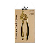 Urban Cupboard Premium Garlic Press, Mince and Crush Cloves, Built-in Cleaner, Comfortable Handle, Dishwasher Safe, Gold