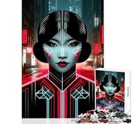 Urban Deco Lights Jigsaw Puzzles 1000 Pieces for Teenagers Boost Memory And Cognitive Function Calm Peaceful Leisure Activity (38X26cm)