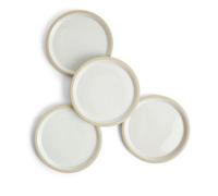 Urban Dining Plate, Lid White, Set of 4