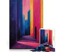 Urban Dusk 1000 Pieces Puzzles for Adults Memory Enhance Gentle Pastime Accurate Cut Thoughtful Gift (50x75cm)