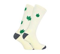 Urban Eccentric 2 Pack Mens Novelty Cotton Rich Weed Leaf Socks - Weed - 6-11 UK