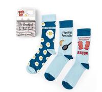 Urban Eccentric Breakfast In Bed Novelty Socks | Funny Food-Themed Gift Box | 3 Pairs | Unisex UK Size 6-11 | Cotton Rich|Funny Gift Idea | Birthday, Secret Santa & Everyday Wear