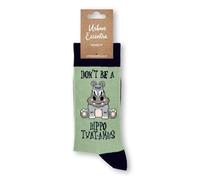 Urban Eccentric Don’t Be A Hippo Twatamus Novelty Socks | Rude Animal Joke Design | 1 Pair | Unisex UK Size 6-11 | Cotton Rich | Funny Gift Idea | Banter Present, Birthday & Everyday Wear