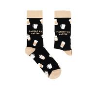 Urban Eccentric Fuelled by Coffee Funny Coffee Socks | Novelty Coffee Lover Gift | Unisex UK Size 6-11 | Cotton Rich Crew Socks | Barista Gift | Birthday, Christmas & Secret Santa