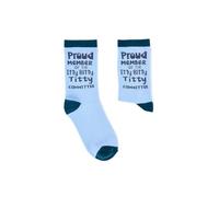 Urban Eccentric Ladies Proud Member Of The Itty Bitty Titty Committee Socks | Gift | 1 Pair | Cotton Rich | Premium Socks | Novelty | Gifts (LADIES 4-8)