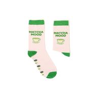 Urban Eccentric Matcha Mood Funny Matcha Socks | Matcha Lover Gift for Women | Ladies UK Size 4-8 | Cotton Rich Novelty Crew Socks | Green Tea Gift | Birthday, Christmas & Secret Santa Gift