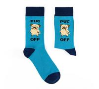 Urban Eccentric Pug Off Funny Pug Socks | Novelty Dog Socks | Unisex UK Size 6-11 | Cotton Rich Crew Socks | Funny Pug Gift for Dog Lovers | Birthday, Christmas & Secret Santa Gift