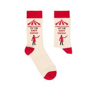 Urban Eccentric Ring Master of the Shit Show Novelty Socks | Funny Circus-Themed Design | 1 Pair | Unisex UK Size 6-11 | Cotton Rich | Rude Gift Idea | Birthday, Secret Santa & Everyday Wear